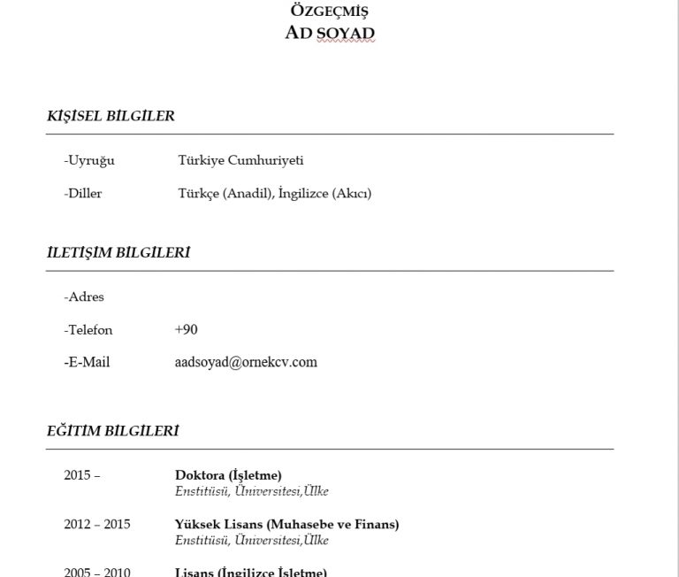Akademik Cv