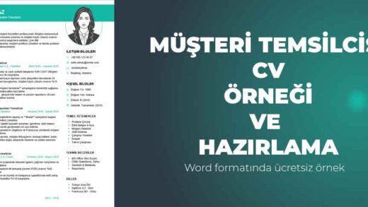 müşteri temsilcisi CV örneği ve hazırlama ipuçları ücretsiz word