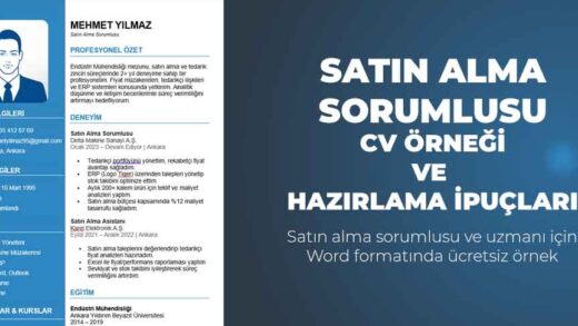 satın alma sorumlusu cv örneği uzmanlar için kariyerde yükselme ipuçları