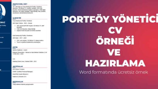 Ücretsiz Portföy Yöneticisi CV